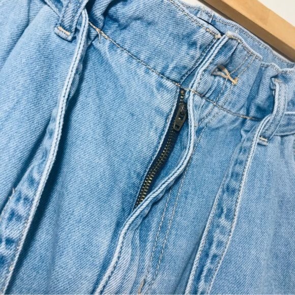 HOLLISTER Ultra High Rise Tie Waist Denim Skirt Size 28 - Picture 12 of 12